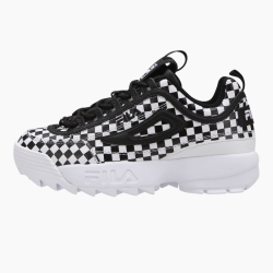 Fila Disrupter 2 Checker - Miesten Urheilujalkineet - Valkoinen/Mustat | FI-62364